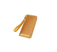 ETZRYSYB Borse per le donne in pelle portafoglio da donna designer portafogli frizione femminile cerniera lungo braccialetto soldi frizione moneta titolare della carta borsa, Colore unico, Taglia