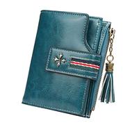 ETZRYSYB Borse per le Donne Nappa Breve Delle Donne Del Raccoglitore di Modo di Alta Qualità Borse Elegante Nero Sacchetto di Denaro Titolare Della Carta Della Moneta D, Verde, Taglia unica