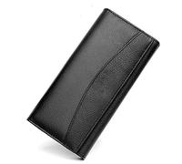 ETZRYSYB Borse per le Donne Nuovo di Marca 100% Del Cuoio Genuino Portafoglio per le Donne di Alta Qualità Della Borsa Della Moneta Femminile, nero, Taglia unica