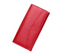 ETZRYSYB Borse per le Donne Nuovo di Marca 100% Del Cuoio Genuino Portafoglio per le Donne di Alta Qualità Della Borsa Della Moneta Femminile, Rosso, Taglia unica