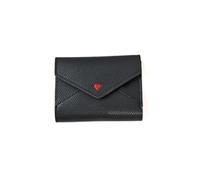 ETZRYSYB Borse per le donne Portafoglio da donna Breve Portamonete da donna Portafogli alla moda per Porta carte da donna Piccolo Portafoglio da donna Hasp Mini Clutch, nero, Taglia unica