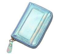 ETZRYSYB Borse per le Donne Portamonete Personalizzato Doppio Colore Symphony Litchi Modello Signore Portafoglio Porta Carte di Credito Cassa Della Moneta Borsa di Lusso, Blu, Taglia unica