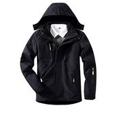 ETZRYSYB Giacca da uomo Autodifesa Sicurezza Anti-taglio Anti-pugnalata Giacca da uomo Uso Civile Stealth Difesa Polizia Tattiche Personali Imbottito con cappuccio Cappotto pizex, nero, M