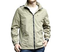 ETZRYSYB Giacca da uomo Autodifesa Tactical Gear Stealth Anti Cut Jacket Coltello Resistente al Taglio Anti Stab Proof Abbigliamento Slash Proof Sicurezza Abbigliamento, cachi, 3XL