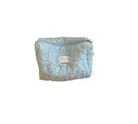 ETZRYSYB Sacchetto di trucco delle donne del fiore della borsa cosmetica molle di grande capacità di viaggio della mano di trucco della borsa di trucco di colore portatile di lavaggio, Colore unico