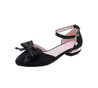 ETZRYSYB Sandali da donna Scarpe da donna con tacco alto scarpe da donna décolleté a farfalla con fibbie, nero, 40 2/3 EU