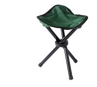 ETZRYSYB Sedia da pesca, per attività all'aperto, tempo libero, portatile, pieghevole, a tre gambe, sgabello da campeggio, viaggi, picnic, attività all'aperto, accessori per la pesca (verde)