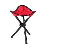 ETZRYSYB Sedia da pesca, per attività all'aperto, tempo libero, portatile, pieghevole, a tre gambe, sgabello da campeggio, viaggi, picnic, attività all'aperto, accessori per la pesca (rosso)