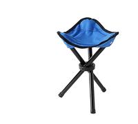 ETZRYSYB Sedia da pesca per il tempo libero, portatile, pieghevole, a tre gambe, per campeggio, viaggi, picnic, attività all'aperto, accessori per la pesca (blu)