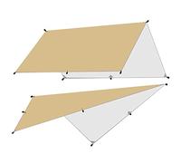 ETZRYSYB Tenda da sole impermeabile, telone ombreggiante, ultraleggera, da giardino, campeggio, amaca da viaggio e spiaggia (4,3 x 3 m)