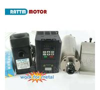 【EU】 2.2KW Waterproof Water Cooled Spindle ER20 Carved Metal&Inverter&Clamp&Pump