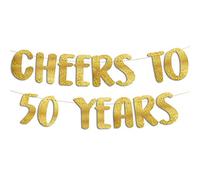 EU #24 Glitter Banner Cheers to 50 Years Gold