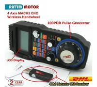 〖EU〗4 Axis Mach3 Pendant MPG Wireless Handwheel WHB04B USB Remote CNC Controller