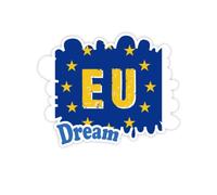 EU Abbreviat Union Country Adesivi Citazione Sogno Decalcomanie in Vinile
