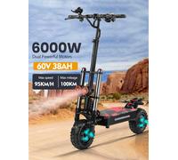 EU BOYUEDA S3-11 38Ah 6000W 60V velocità massima 85-95 km/h freno a olio 11 pollici Scooter elettrico 200Kg carico massimo 100Km gamma esente da tasse