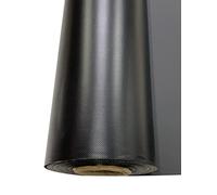 EU Fabrics - Tessuto in vinile resistente al fuoco, 610 g, protezione UV, impermeabile, freddo, gelo e strappi, venduto al metro, colore: nero