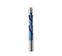 EU_HOZLY - Fresa a filo a spirale, 8 mm, attacco UP&DOWN Cut Spirale Flush Trim Router Bit,35 mm con rivestimento ano, punte per trapano in carburo (8 x 35 x 80 L)
