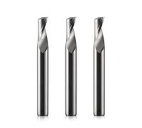EU_HOZLY Fresa da 6 mm, codolo singolo CNC per alluminio 6 mm, lunghezza di taglio 12 mm, lunghezza totale 50 mm, fresatrice CNC in alluminio, 3 pezzi (6 x 12 x 50)