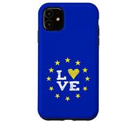 EU love europa Bruxelles parlamento democrazia stelle gialle Custodia per iPhone 11
