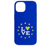 EU love europa Bruxelles parlamento democrazia stelle gialle Custodia per iPhone 14