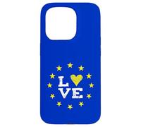 EU love europa Bruxelles parlamento democrazia stelle gialle Custodia per iPhone 15 Pro