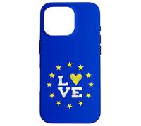 EU love europa Bruxelles parlamento democrazia stelle gialle Custodia per iPhone 16 Pro