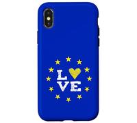 EU love europa Bruxelles parlamento democrazia stelle gialle Custodia per iPhone X/XS