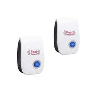 (EU Plug, 2pcs) Ultrasonic Pest Control Repeller Plug-in Insect Mosquito Killer Rat Mice Spider