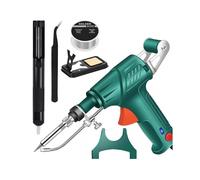 (EU plug,Green)Internally Heated Industrial Laser Welding Tools, Multi-Function Soldering Iron Soldering Gun Set, Automatic Corded Solder Iron