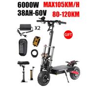 EU S3 6000W doppio motore potente Scooter elettrico 60V 38AH batteria 140KM gamma 400kg carico massimo freno idraulico veloce con sedile