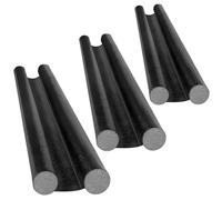 Euablfo 3 Pezzi Paraspifferi per Porte, Paraspifferi Porta Blindata, Isolamento Acustico, Riduzione Freddo, Antivento, Paraspifferi Sottoporta, 96cm, Nero