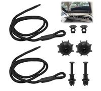 EuAcesry 2 Pezzi Corde di Fissaggio per Ripiano Posteriore Cappelliera Auto - Cinghie per Bagagliaio Compatibili con V-W Golf MK4 MK5 MK6, G-Ti R20