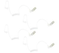 EuAcesry 4 Pcs Tubi Acustico di Ricambio per Auricolari Radio a 2 Vie,Trasparente, Ideale per Cuffie Security e Costume da Agente Segreto, Ricambio per Aria e Tubo Audio Trasparente