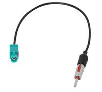 EuAcesry Adaptador Antena Coche Fakra a DIN ISO, Cable Adaptador de Antena de Radio FM Am Fakra Macho a DIN Macho, daptador de Antena de Coche Fakra-DIN ISO, Receptor Reproductor Medios CD