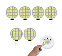 EuAcesry Lampadina G4 LED, 6 Pcs AC/DC 12V Lampadine LED G4, (Non Dimmerabile, Bianco Caldo), 24x 5730SMD Lampadina per Illuminazione da Incasso, Luce dell'armadio