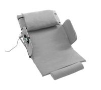 EUAIIPull Schienale elettrico sollevabile con corrimano fisso e telecomando, materasso di sollevamento, schienale del letto, materasso supportato per casa, casa di cura, grigio, 120 x 73 cm
