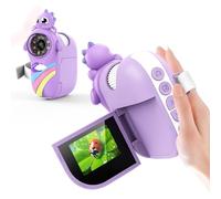Euakee 1000X Microscopio per Bambini, Portatile Microscopio Digitale Tascabile con Scheda SD da 32 GB, Schermo IPS da 2 Pollici, 8 LED Regolabili, Regalo per Bambini Studenti, Viola