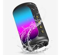 Euakee 2025 Cassa Bluetooth Portatili Senza Fili con Luce, Altoparlante Bluetooth 5.4, Loudspeaker a doppia frequenza da 61 mm, effetto fari antibagno, 28 Ore, IPx7, TWS, AUX per Esterno Festa