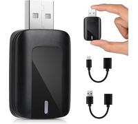 Euakee Android Auto & Car-play Adattatore Wireless, Plug & Play 5GHz WiFi Wireless Car-Play Dongle, Facile da Aggiornare Cablato Car Play a Wireless si Adatta Auto 2016 +