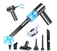 Euakee Aspirabriciole Senza Fili, 7000Pa/12000Pa Ricaricabile Portatile Leggero Mini Aspirapolvere, Mini Aspirapolvere per Auto, Pulizia per Auto, Casa, Ufficio, Animali Domestici e Spazi Stretti