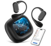 Euakee Auricolari per la Traduzione Della Lingua AI, ow LCD Touchscreen Traduttore in Tempo Reale per 144 Lingue e Accenti Auricolari di Traduzione, Ideale per Affari e Viaggi (nero)