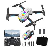 Euakee Drone con Telecamera 4K, Motore Brushless, 360°Flip, Wi-Fi, Decollo/Atterraggio con un Solo Tasto, Modalità Senza Testa, Volo in Traiettoria, Giocattoli e Regali per Principianti, 2 Batterie