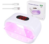 Euakee Luce UV in Resina su Due Lati con Display Digitale, Lampada UV per resinas, con schermo LED, 36 W, 3 Time(2 m, 3 m, 5 m), per fai da te,resina,forme di Gioielli, Unghie fai da te