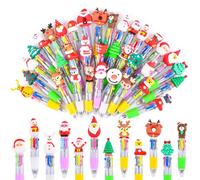 Euakee Multicolore Penna, 35 Pezzi Animale Colorate Penne, 4 Colori Retrattile Penne Carine, Adorabili Animali Kawaii Gadget Ideali per Bambini Compleanni, Feste, Regali e Gadget (Rosso)