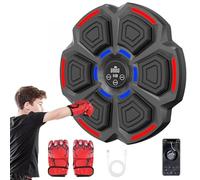 Euakee Music Boxing Machine LED Macchina da Boxe Elettronica Bluetooth con Guantoni, Boxe Musicale da Parete 9 modalità di velocità, Funzione di Conteggio, Installazione Facile
