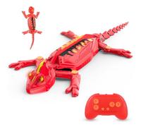 Euakee Ricaricabile Camaleonte Telecomandato, Geco Telecomandato con occhi a LED, Geco Interattivo, Lucertola Robot Giocattoli, Giocattolo per Bambini e Bambine, 4+ Anni (B)