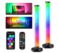 Euakee Smart LED Light Bars, Led TV Retroilluminazione Intelligente, Lampada RGB Torre di Illuminazione, Intelligente Arcobaleno con APP e Telecomando per PC, TV, Sala Giochi e Case Copmuter (42CM)