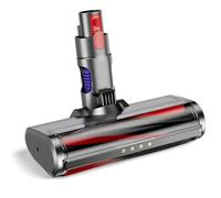 EUARY Spazzola compatibile con Dyson V7 V8 V10 V11 V15 (con 4 luci LED), testina di ricambio per moquette, parquet, piastrelle, spazzola Motorizzata Ricambiata