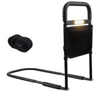 EUBEISAQI Barra di supporto per letto per anziani, supporto medico, con borsa per riporre oggetti, maniglia di sicurezza per prevenire le cadute