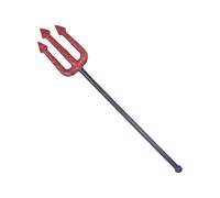 EUBEISAQI Devil Pitch Fork, Halloween Devil Prop, Forcone per il diavolo di Halloween, per costumi da diavolo, oggetti di scena per demoni, attrezzatura per spettacoli teatrali per Halloween
